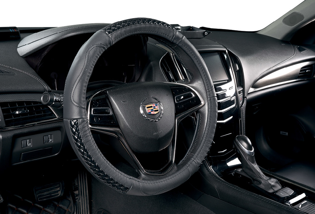 Оплетка на руль GL 2208 натуральная кожа «Автопилот»