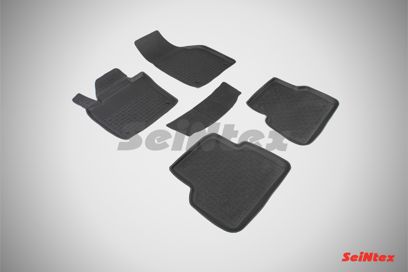 Резиновые коврики салона Высокий борт "Seintex" Volkswagen Tiguan 2007-2016