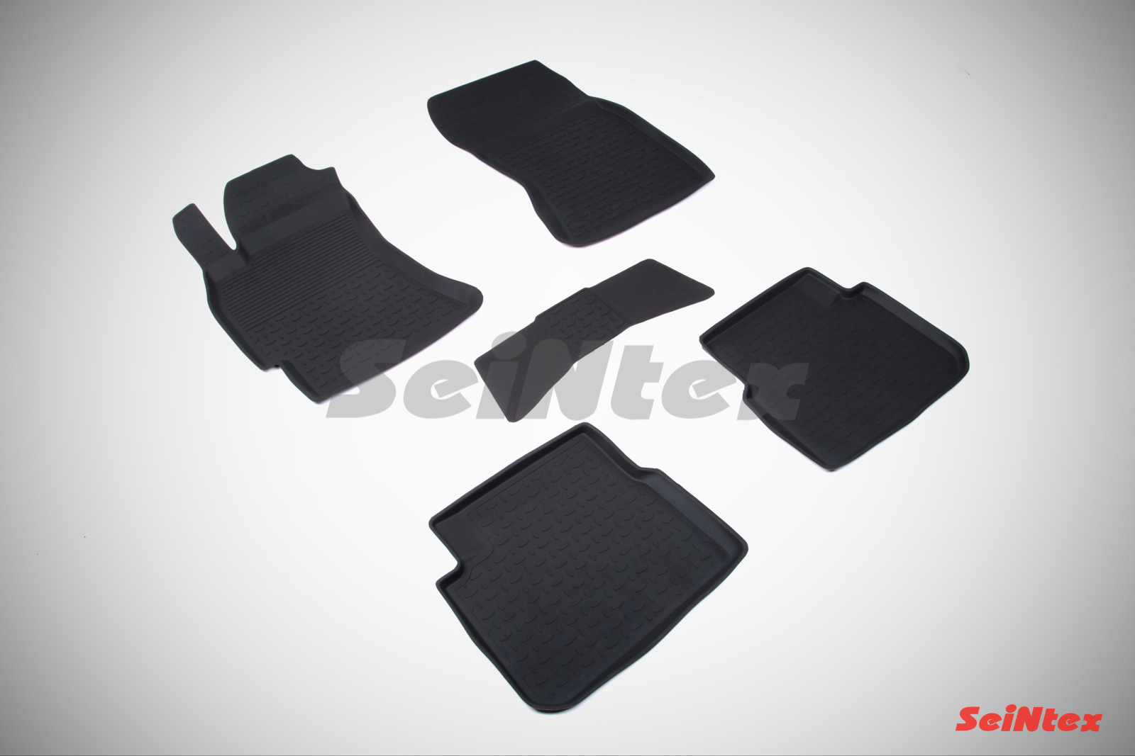 Резиновые коврики салона Высокий борт "Seintex" Subaru Forester III 2008-2012