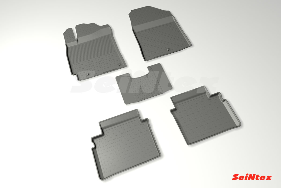 Резиновые коврики салона Высокий борт "Seintex" Hyundai Elantra 2016-