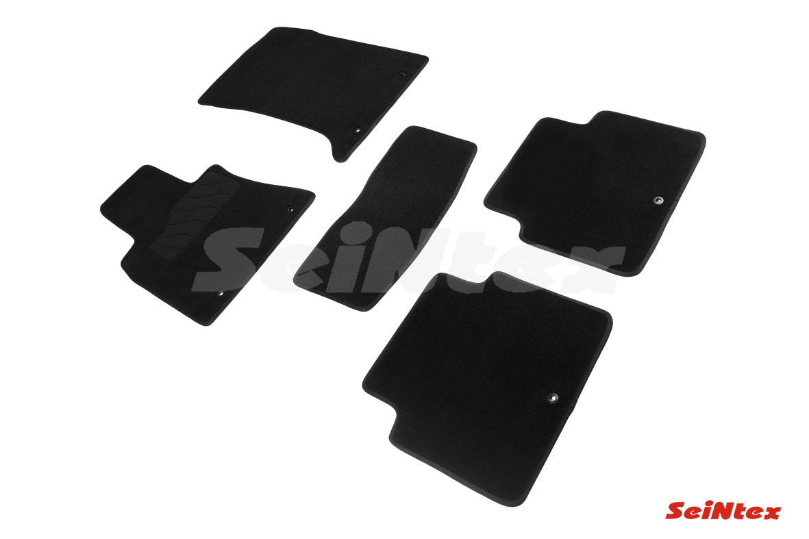 Ворсовые LUX коврики салона "Seintex", Hyundai Genesis G80 2016-