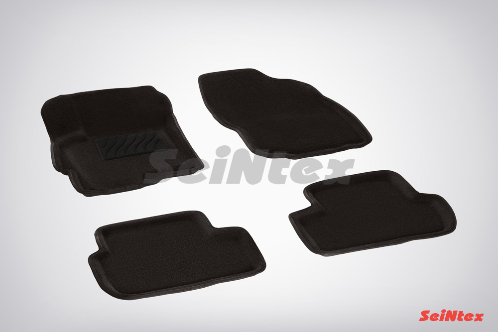 Ворсовые 3D коврики салона "Seintex", Mitsubishi Lancer X 2007-2017