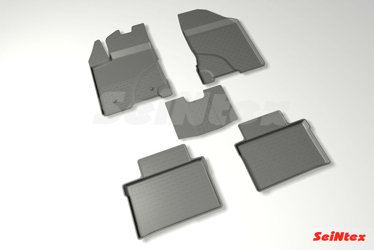 Резиновые коврики салона Высокий борт "Seintex" Lada Vesta 2015-