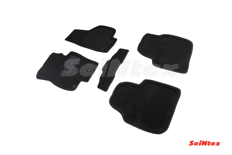 Ворсовые 3D коврики салона "Seintex", Skoda Superb II 2008-2015