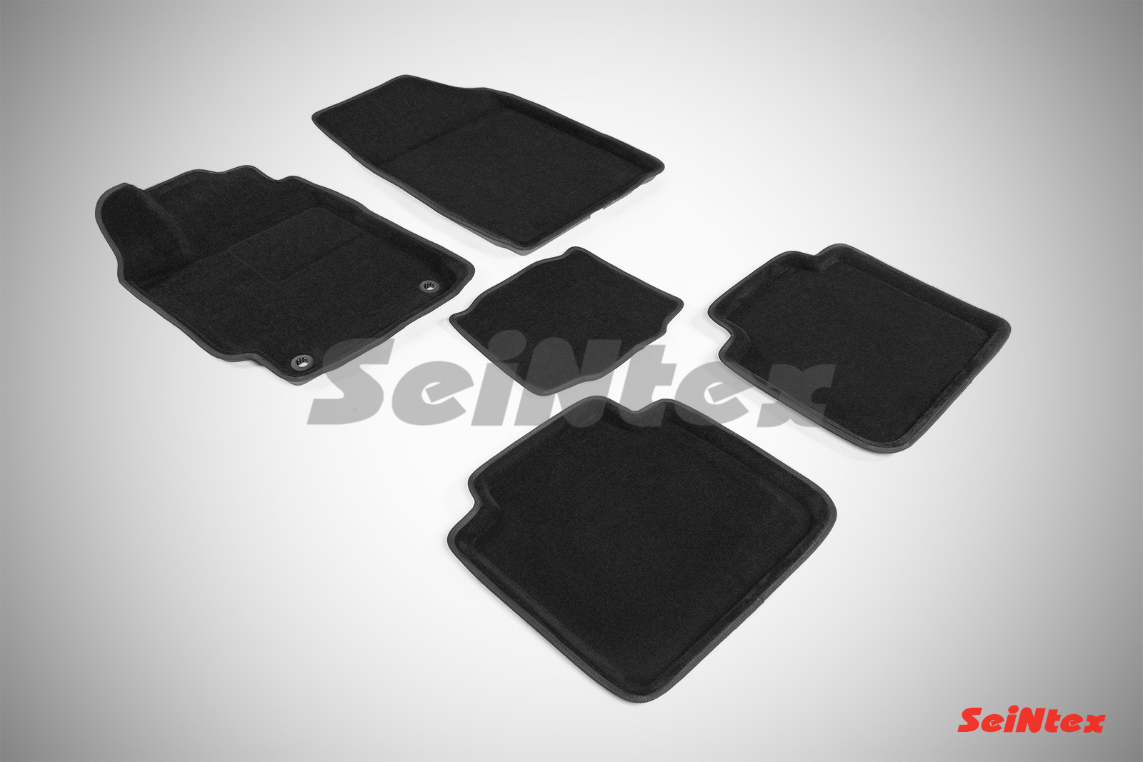 Ворсовые 3D коврики салона "Seintex", Toyota Camry V 2012-2018