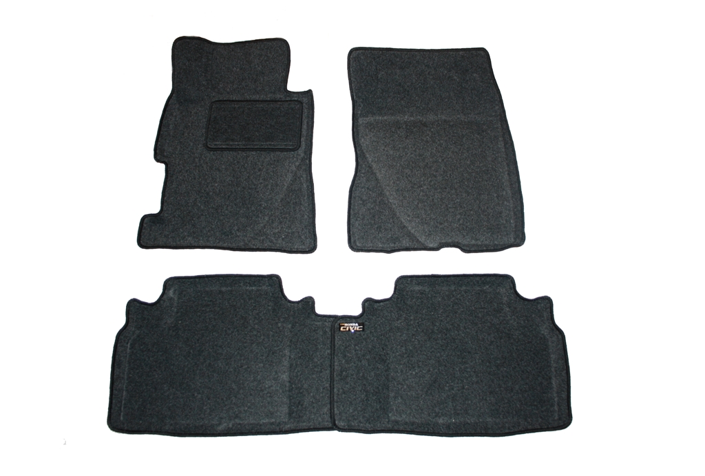 Ворсовые 3D коврики салона "Boratex" Honda Civic VIII Sd 2006-2012
