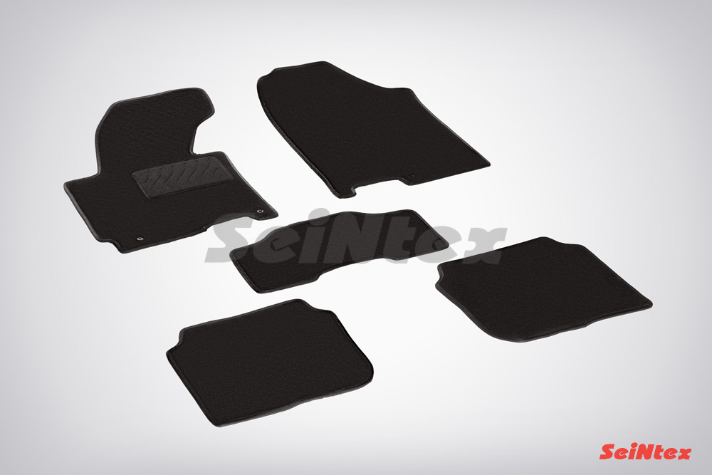 Ворсовые LUX коврики салона "Seintex", Hyundai Elantra 2011-2016