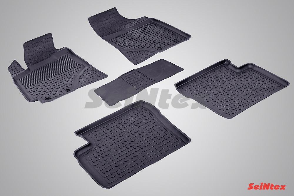 Резиновые коврики салона Высокий борт "Seintex" Geely Emgrand 2009-2016