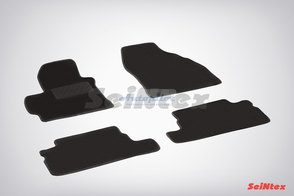 Ворсовые LUX коврики салона "Seintex", Toyota Corolla 2007-2013