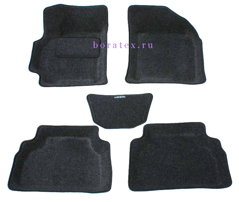 Ворсовые 3D коврики салона "Boratex" Chevrolet Lacetti 2004-2013