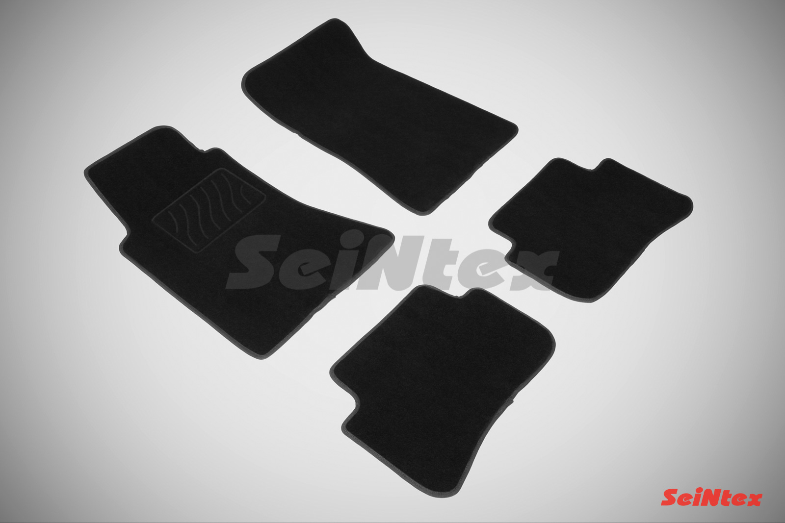 Ворсовые LUX коврики салона "Seintex", Mercedes C Сlass W204 2006-
