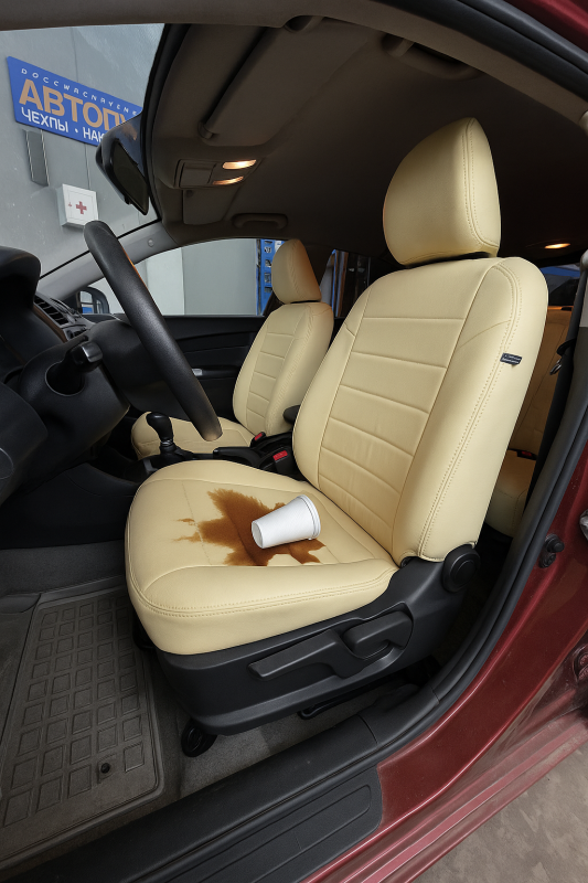 Что делать, если на чехлы пролили кофе, сок или масло?