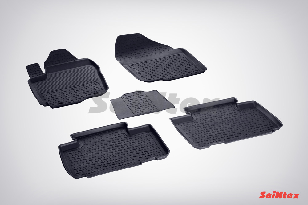 Резиновые коврики салона Высокий борт "Seintex" Toyota RAV 4 2013-2019