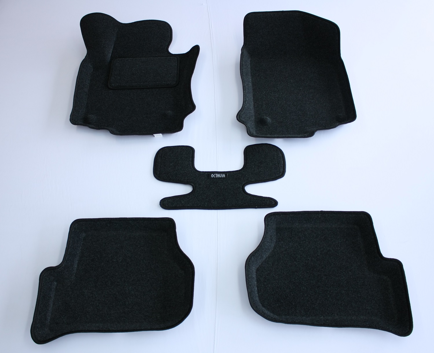 Ворсовые 3D коврики салона "Boratex" Skoda Octavia A8 2020-