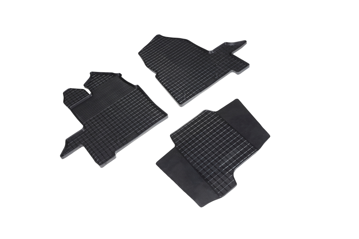 Резиновые коврики салона Сетка "Seintex", Ford Tourneo Custom (1Да2) 2017-