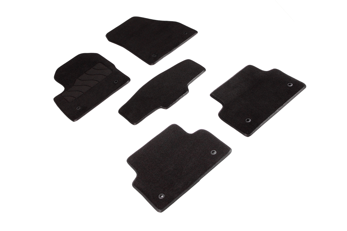 Ворсовые LUX коврики салона "Seintex", Jaguar E-Pace 2017-