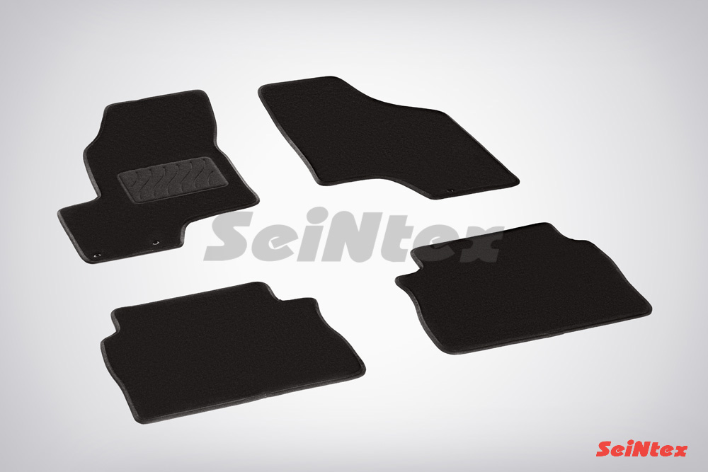 Ворсовые LUX коврики салона "Seintex", Hyundai Santa Fe II 2006-2010