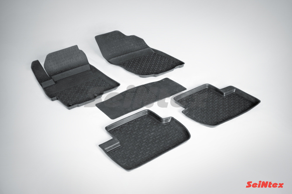 Резиновые коврики салона Высокий борт "Seintex" Mitsubishi Lancer X 2007-