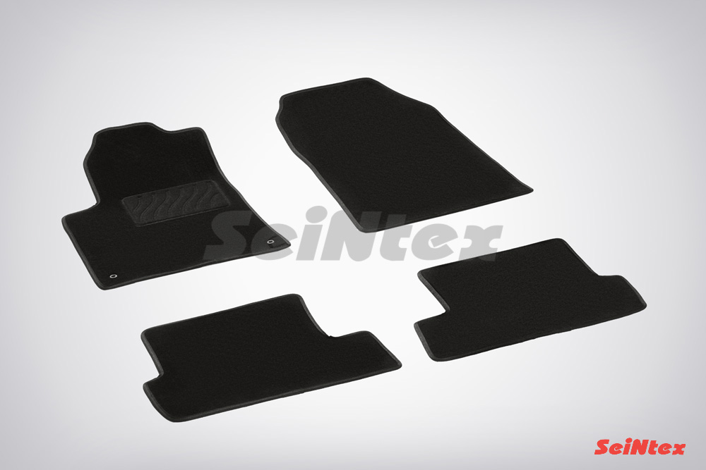 Ворсовые LUX коврики салона "Seintex", Peugeot 407 2004-2010