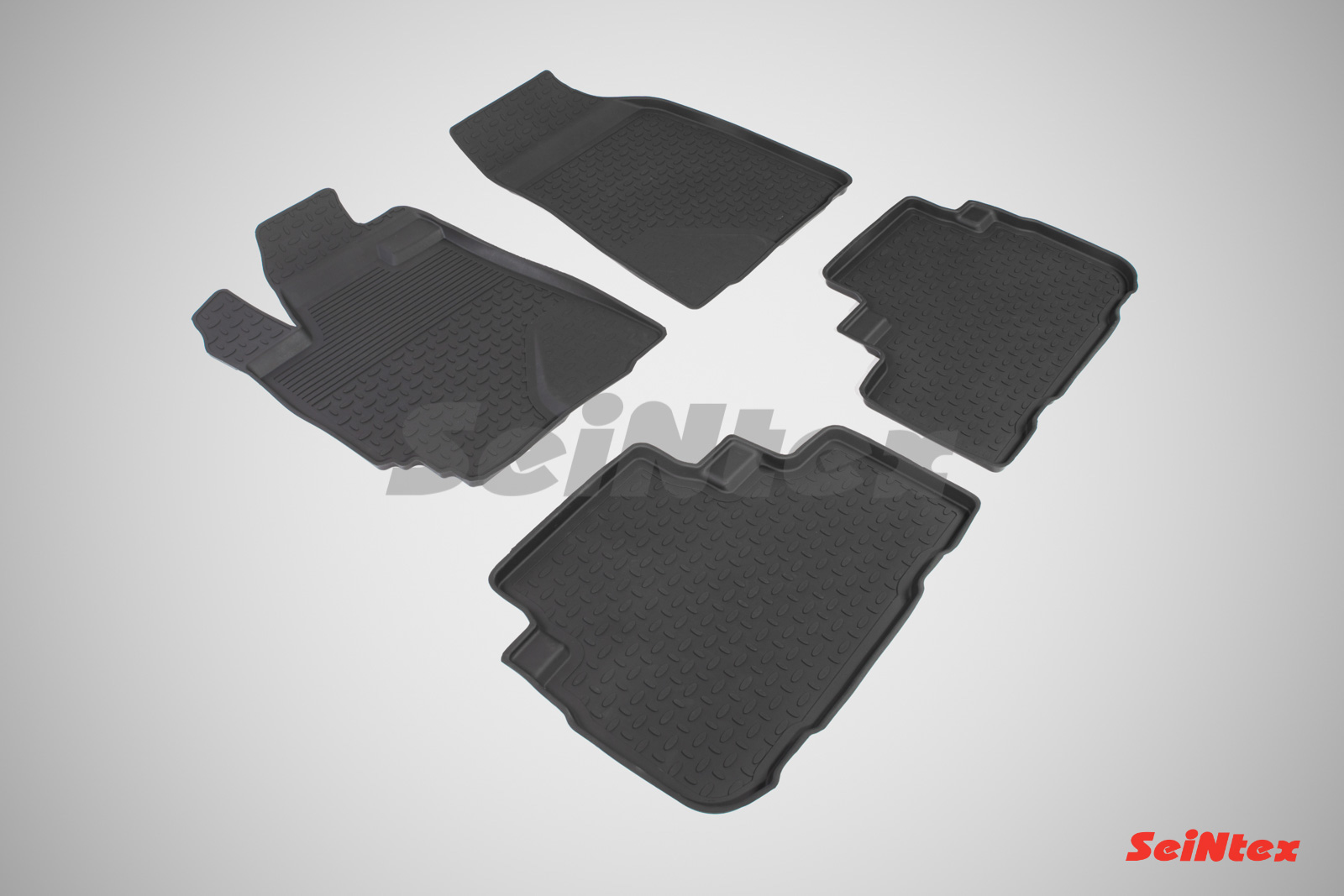 Резиновые коврики салона Высокий борт "Seintex" Toyota Highlander II 2007-2013