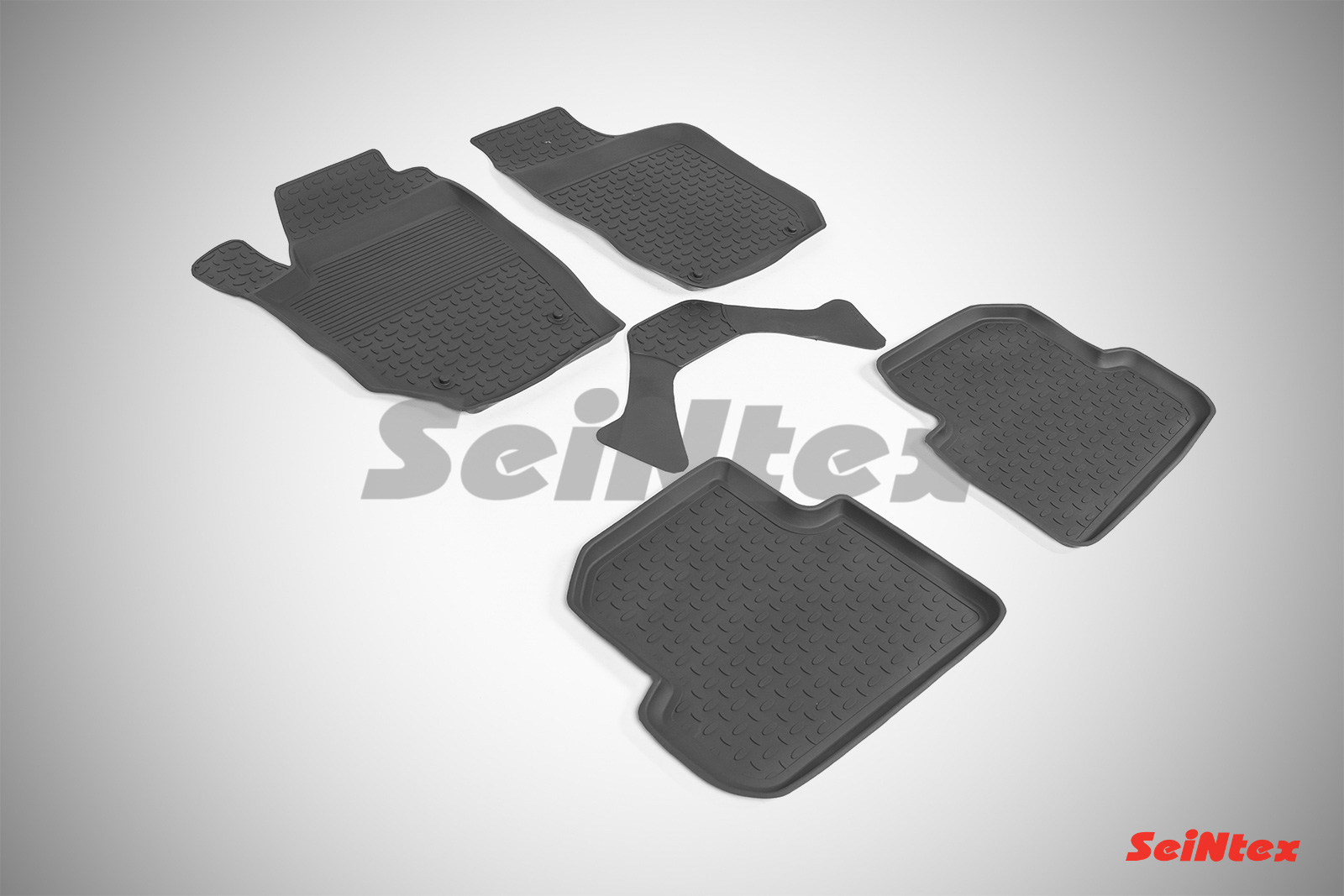 Резиновые коврики салона Высокий борт "Seintex" Skoda Fabia II 2007-