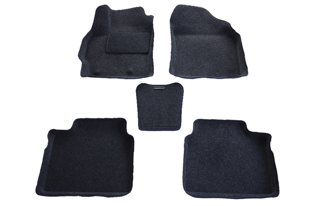 Ворсовые 3D коврики салона "Boratex" Toyota Corolla 2013-2019