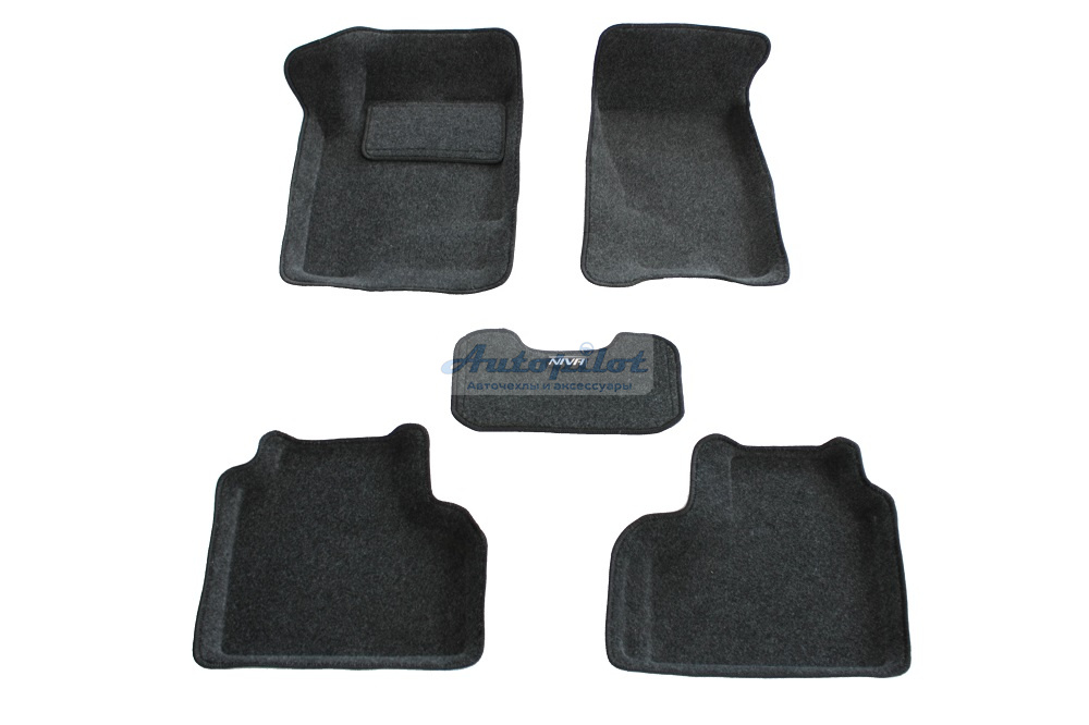 Ворсовые 3D коврики салона "Boratex" Chevrolet Niva 2010- / Niva Travel 2020-