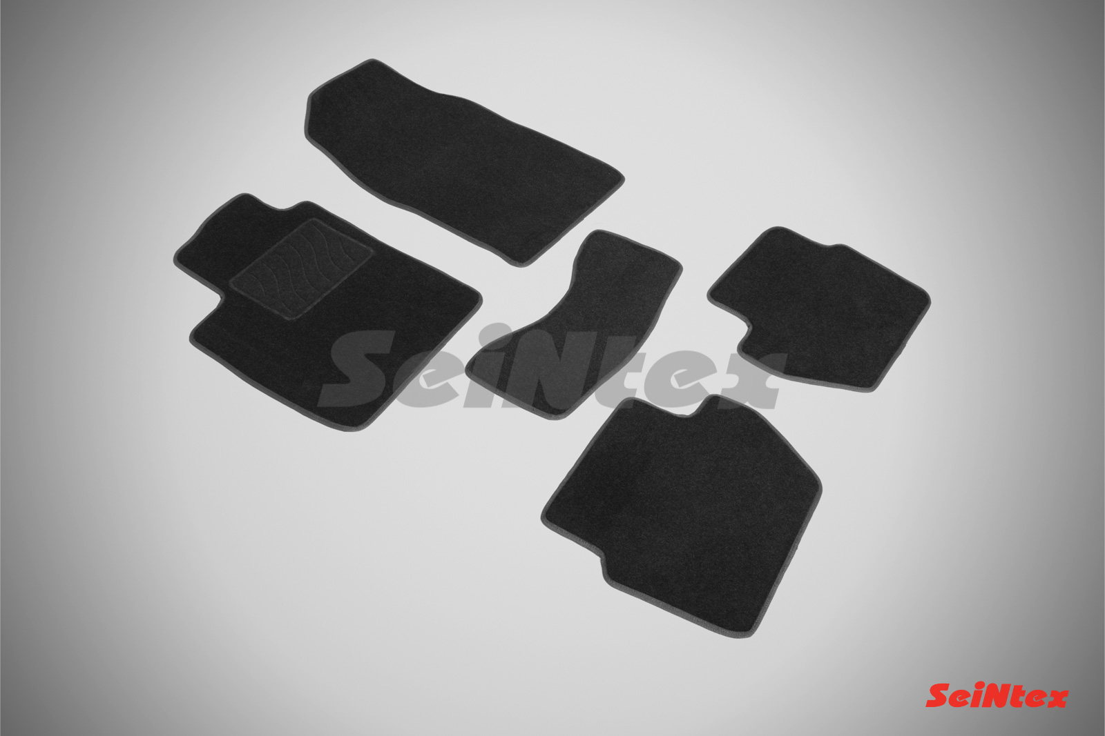 Ворсовые LUX коврики салона "Seintex", Ford Ecosport 2014-