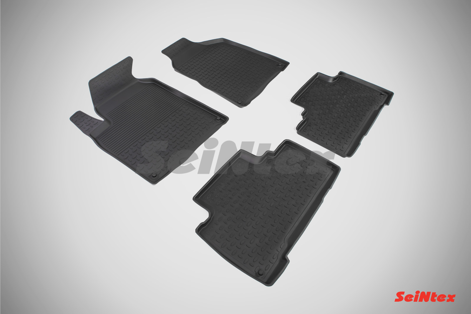 Резиновые коврики салона Высокий борт "Seintex" SSANGYONG Actyon II 2010-
