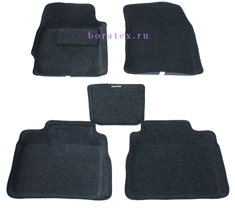 Ворсовые 3D коврики салона "Boratex" Toyota Camry V 40 2006-2011