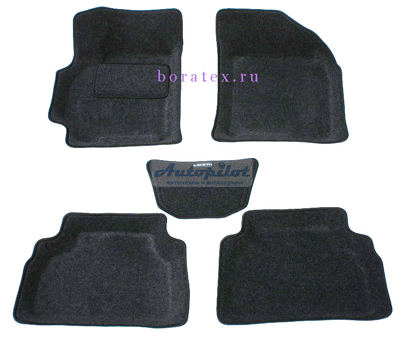 Ворсовые 3D коврики салона "Boratex" Chevrolet Lacetti 2004-2013