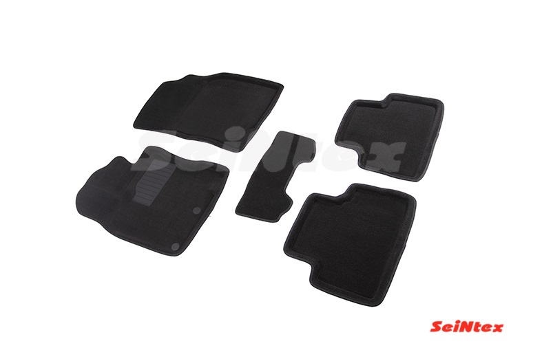 Ворсовые 3D коврики салона "Seintex", Nissan Qashqai ll (Японская) 2014-2016