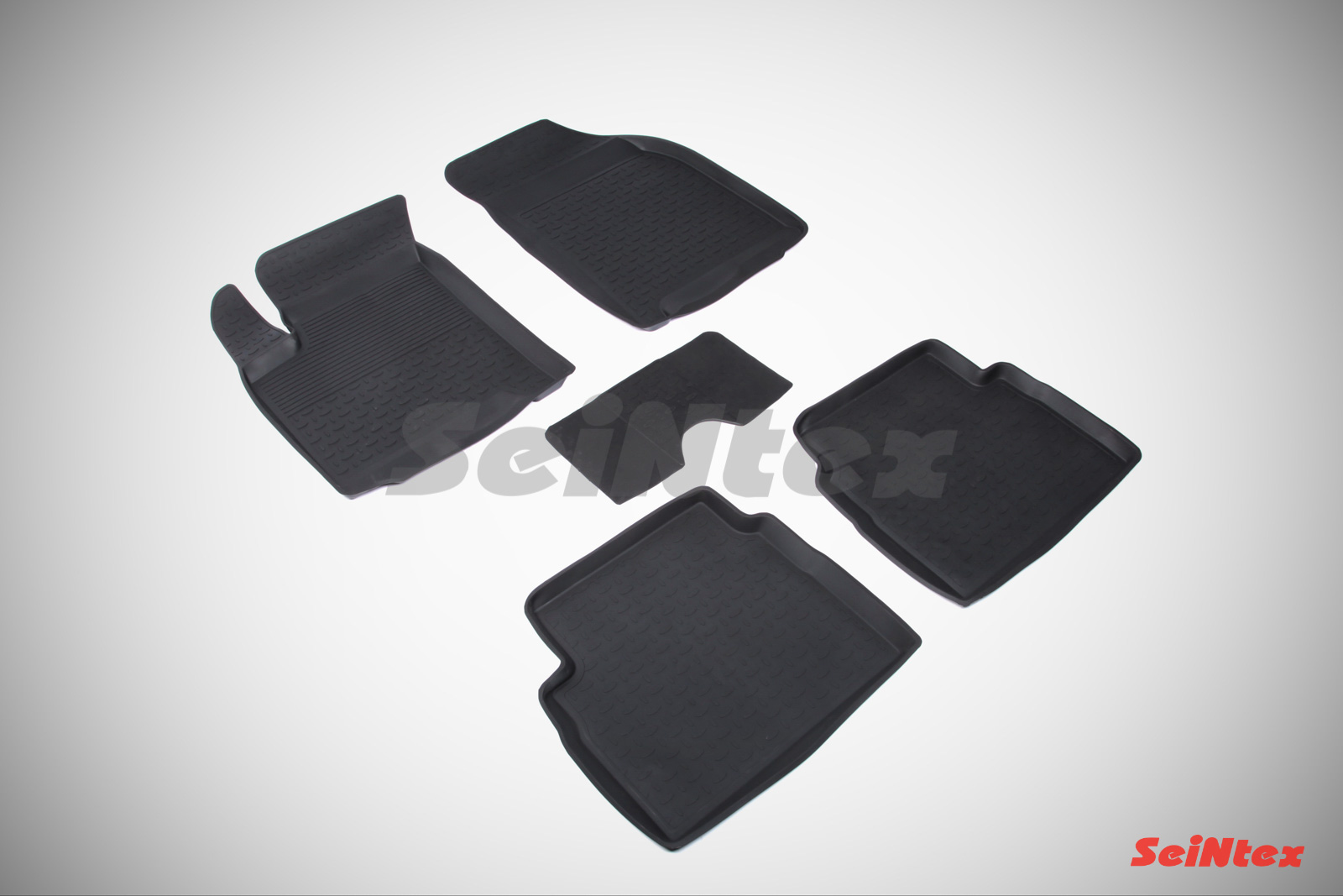 Резиновые коврики салона Высокий борт "Seintex" Chevrolet Aveo 2003-2011 / Ravon Nexia R3 2015-