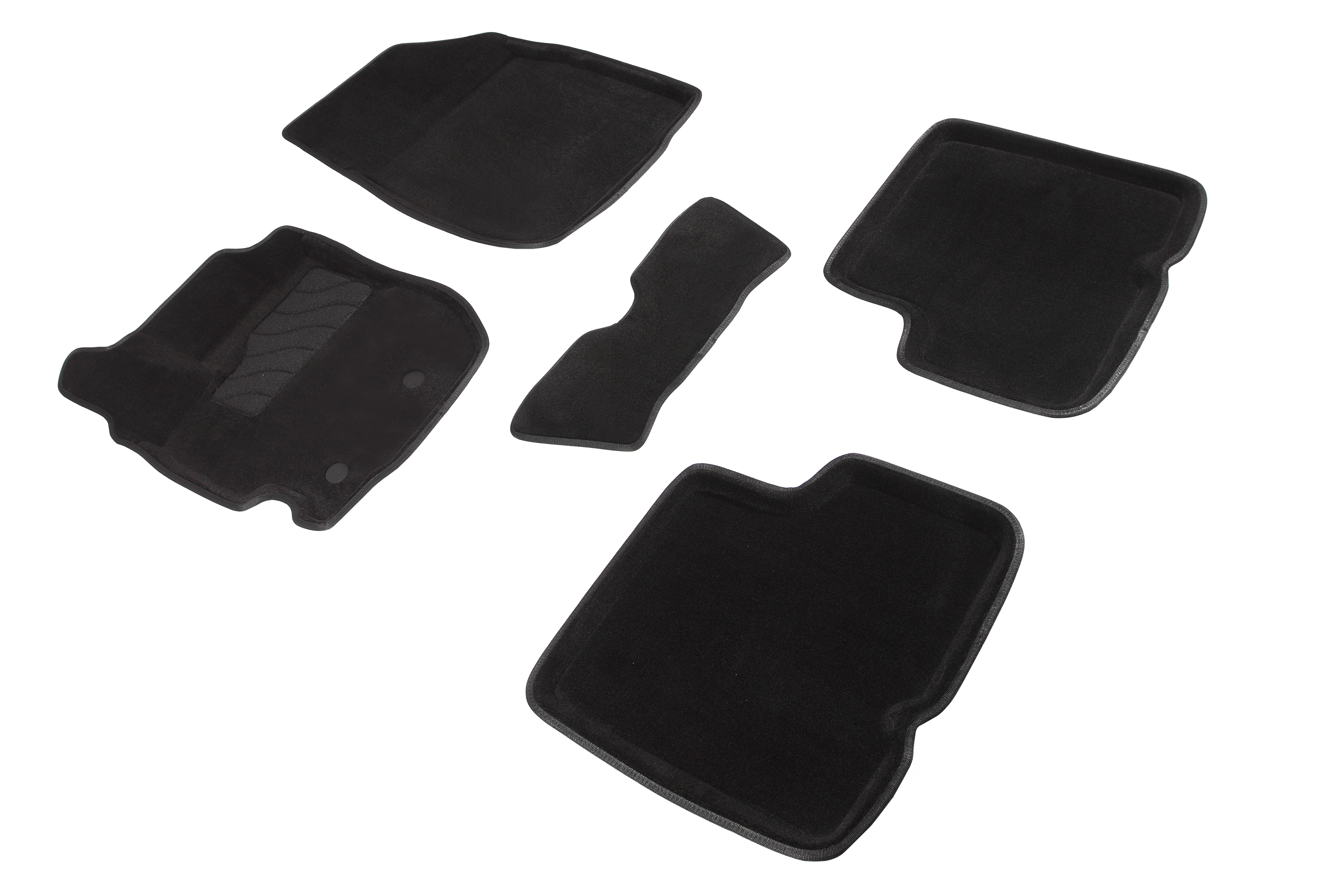 Ворсовые 3D коврики салона "Seintex", Nissan Terrano lll 2016-