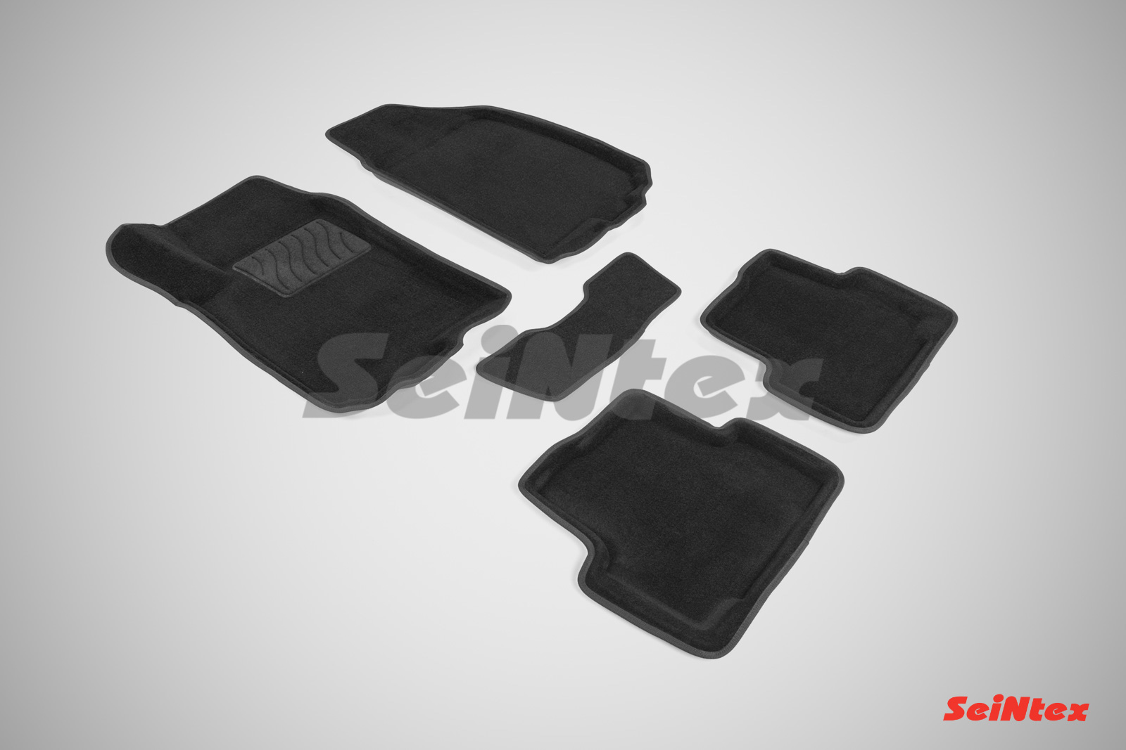 Ворсовые 3D коврики салона "Seintex", Chevrolet Aveo ll 2011-