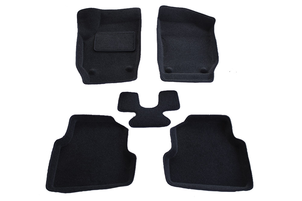 Ворсовые 3D коврики салона "Boratex" Skoda Fabia II 2007-