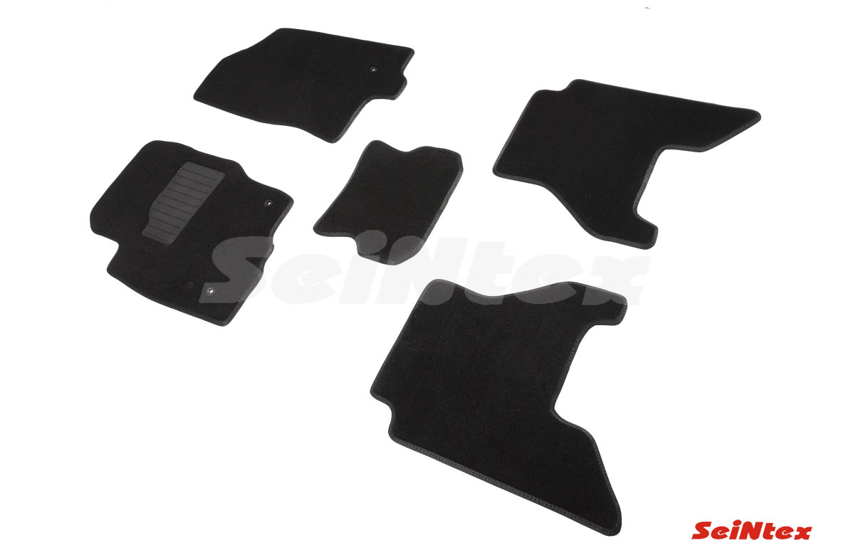 Ворсовые LUX коврики салона "Seintex", Nissan Pathfinder lll (Рест.) 2010-2014