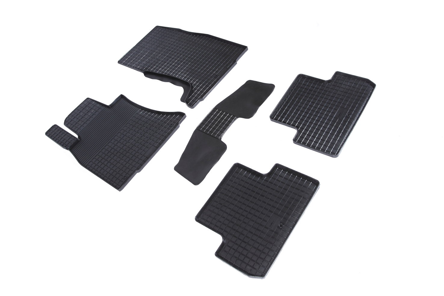 Резиновые коврики салона Сетка "Seintex", Hyundai Genesis G70 2017-