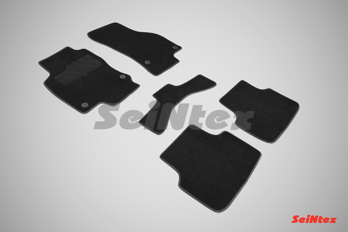 Ворсовые LUX коврики салона "Seintex", Skoda Octavia A7 / A8 2013-