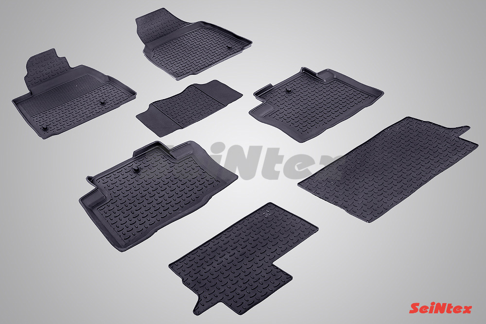 Резиновые коврики салона Высокий борт "Seintex" Honda Pilot II 2008
