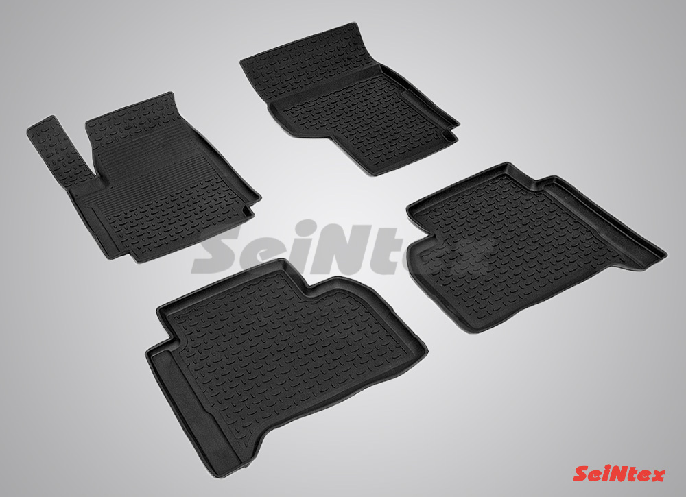 Резиновые коврики салона Высокий борт "Seintex" Volkswagen Amarok 2010-