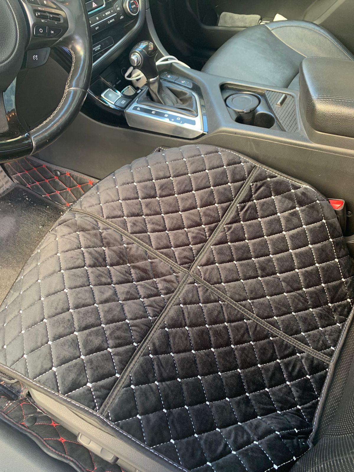 Квадрат на сидение, Велюр, Ромб 2, шт. (пара)