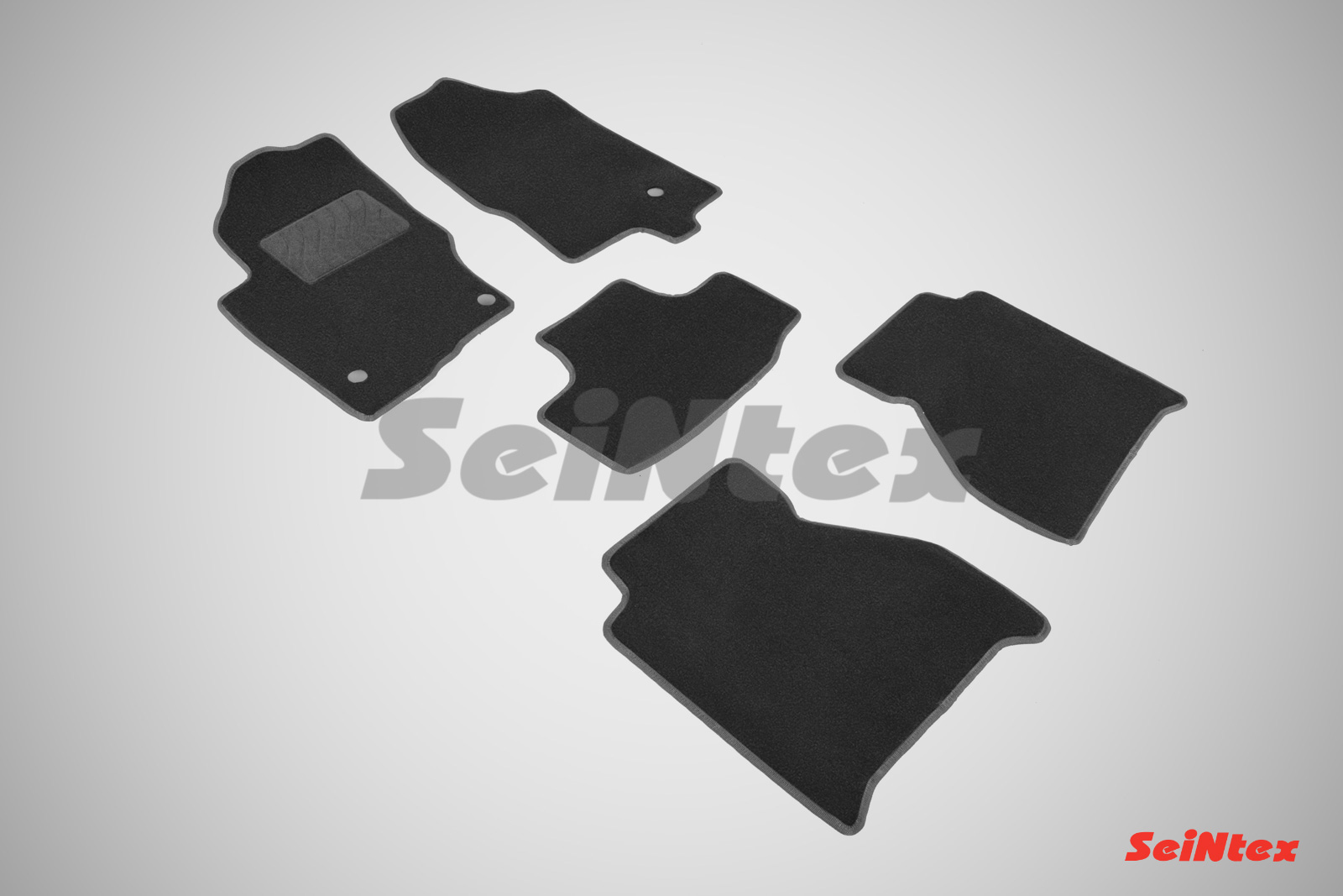 Ворсовые LUX коврики салона "Seintex", Nissan Navara III 2010-