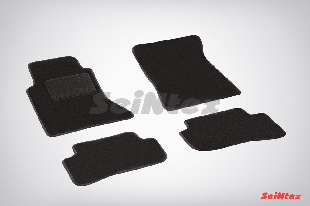 Ворсовые LUX коврики салона "Seintex", Mercedes C Сlass W204 4matic 2006-
