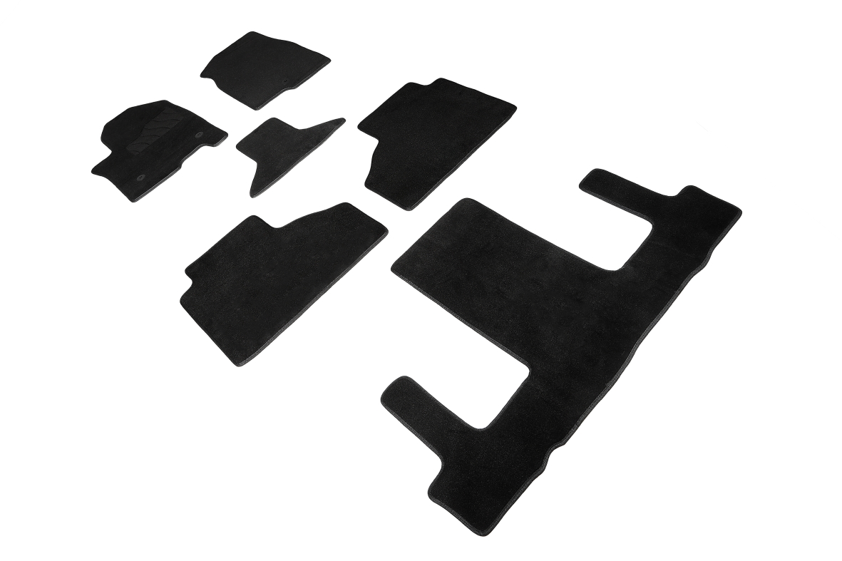 Ворсовые LUX коврики салона "Seintex", Chevrolet Tahoe V Кап.Сид. 2020-