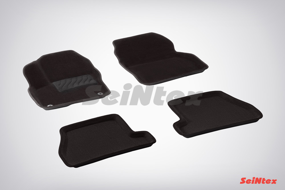 Ворсовые 3D коврики салона "Seintex", Ford Focus lll Акпп 2011-2015