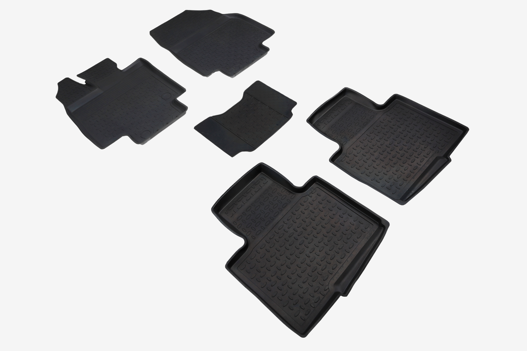 Резиновые коврики салона Высокий борт "Seintex" Toyota Highlander IV 2019-