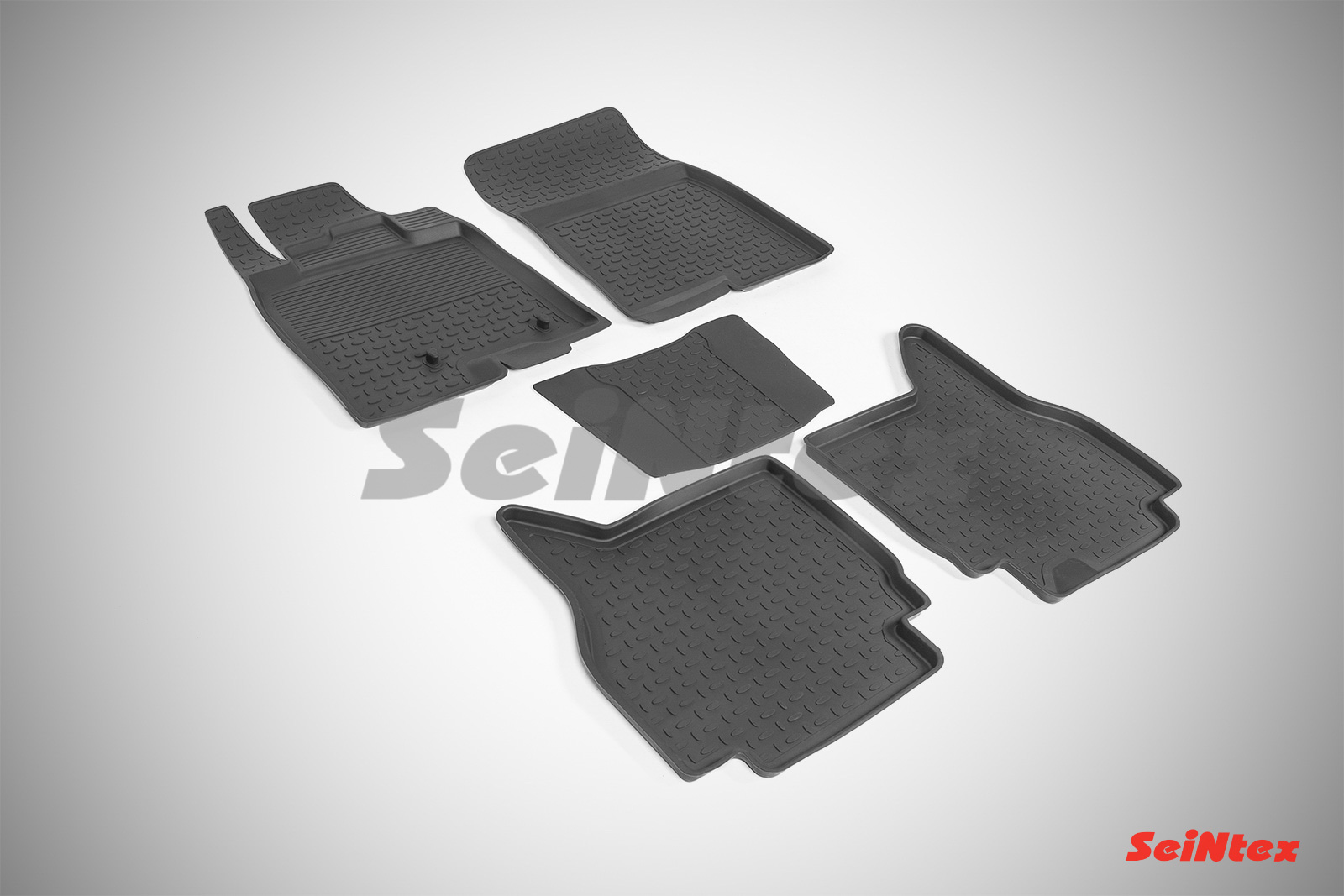 Резиновые коврики салона Высокий борт "Seintex" Mitsubishi Pajero IV 2006-