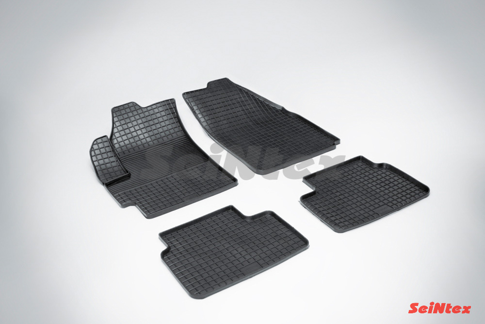 Резиновые коврики салона Сетка "Seintex", Chevrolet Spark / Ravon R2 2005-2009