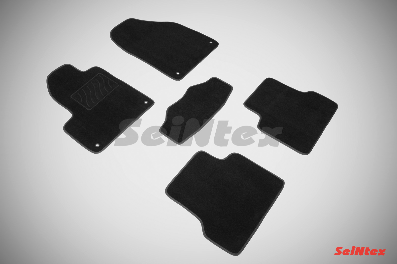 Ворсовые LUX коврики салона "Seintex", Jeep Cherokee V 2014-